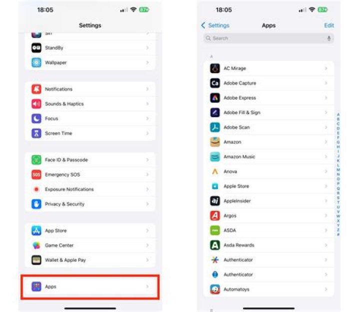1. Settings App screenshot