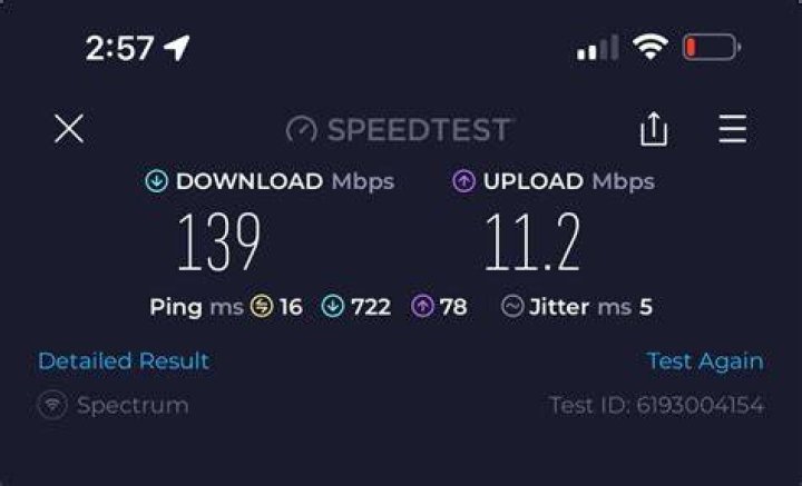128.3 Mbps down, 0.18Mbps up, 1.0 Gbps Full Duplex