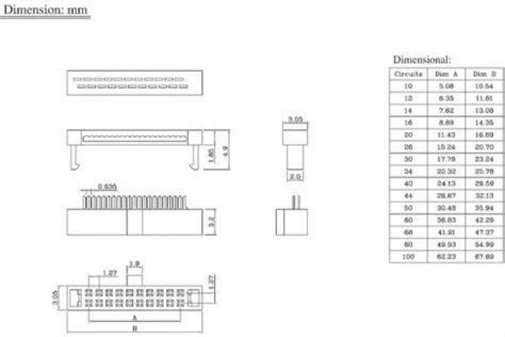 26-pin IDC connector for LPT header