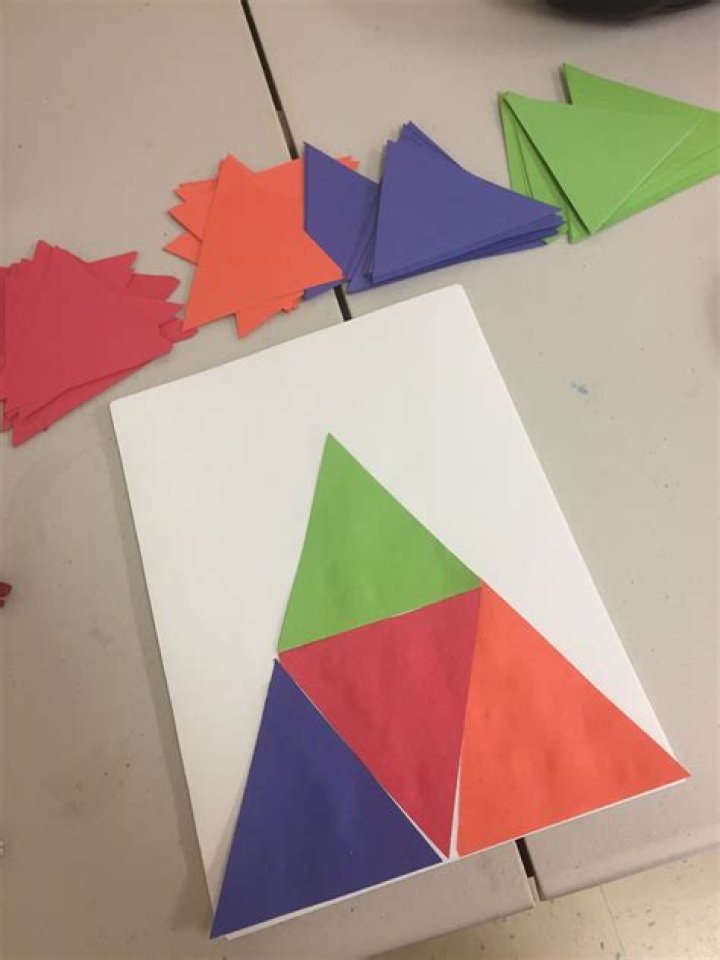 A bunch of triangles making a hexagon