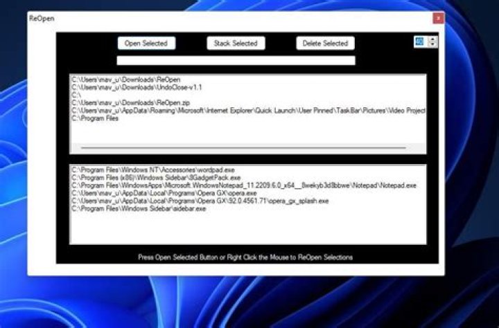 a picture showing windows reopen settings under privacy