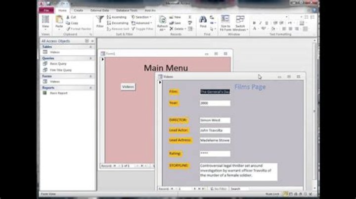 Access Menu