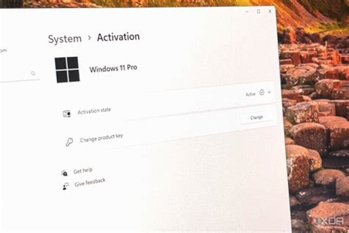 Activation screen