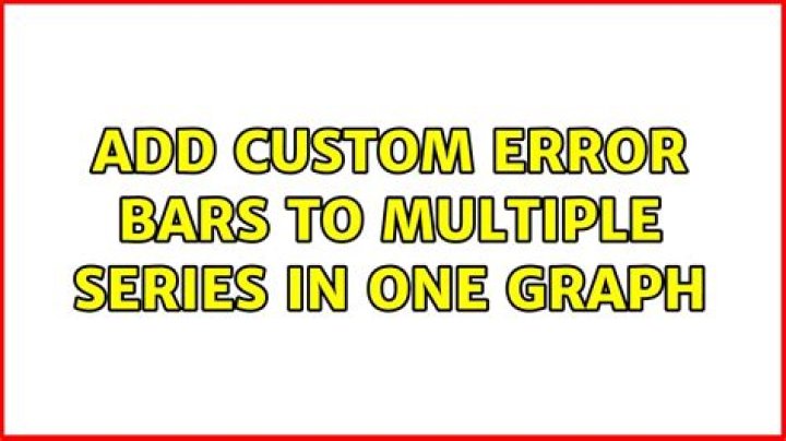 Add custom error bars to multiple series in one graph
