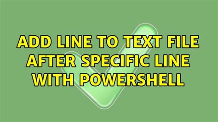 Add line to text file after specific line with PowerShell
