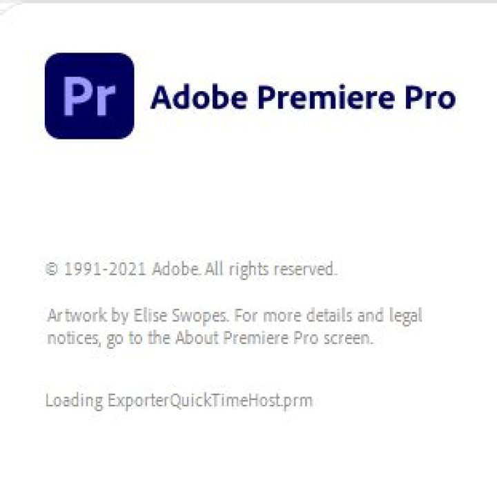 Adobe Premiere Elements 12 hangs on Loading ExporterQuicktimeHost.prm on startup