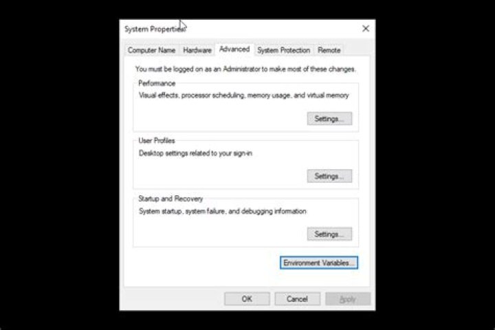 Advanced tab