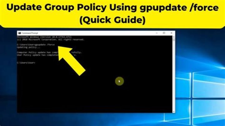 After a GPupdate /force the setting are being applied to the host