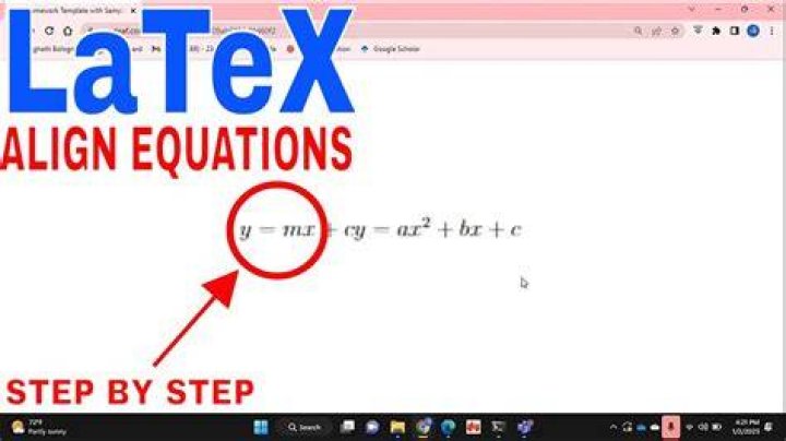 After entering LaTeX equation