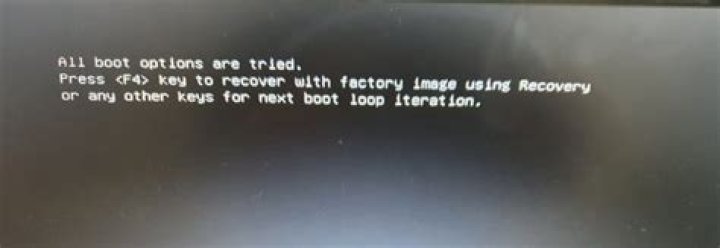 All boot options are tried loop