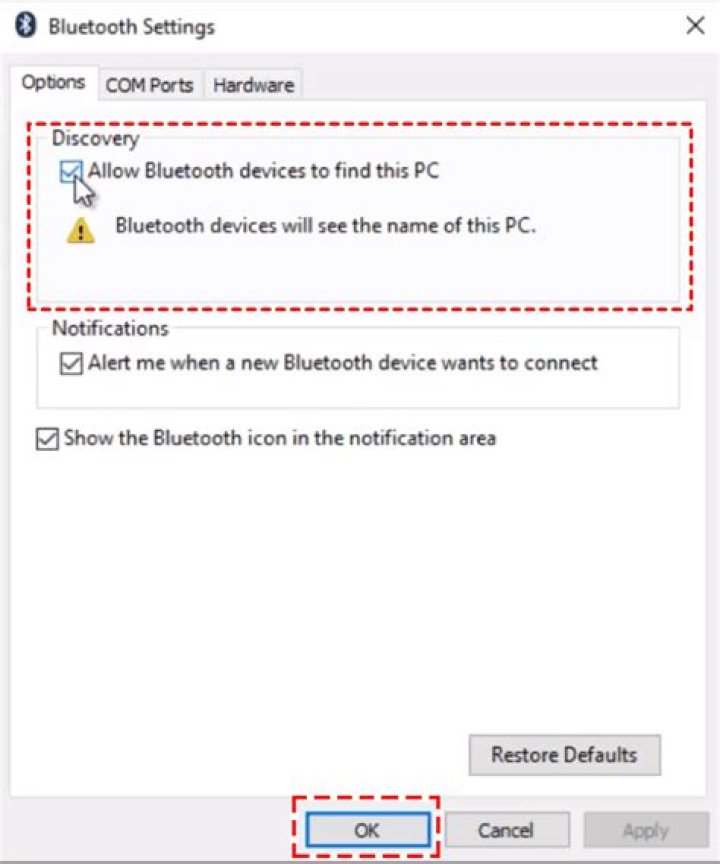 Allow bluetooth devices to wake PC