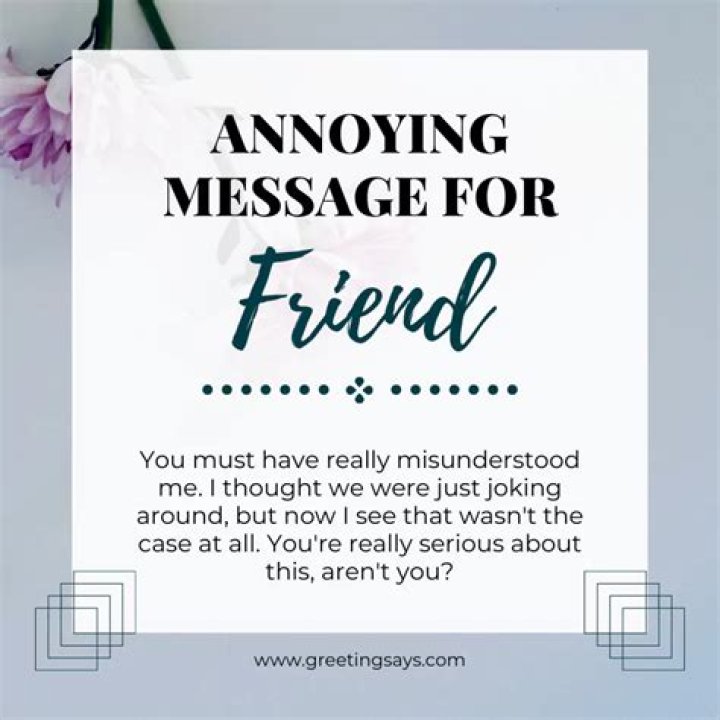 annoying message