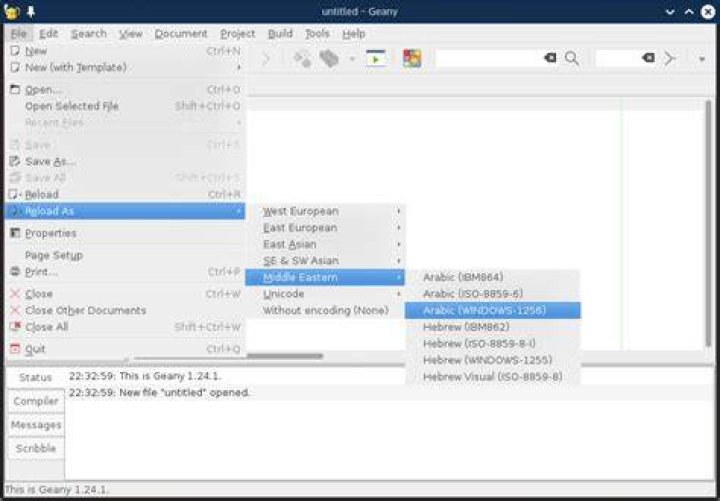 ANSI text file