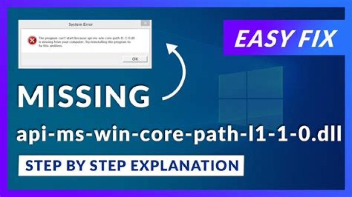 api-ms-win-core-path-l1-1-0.dll is missing from your computer