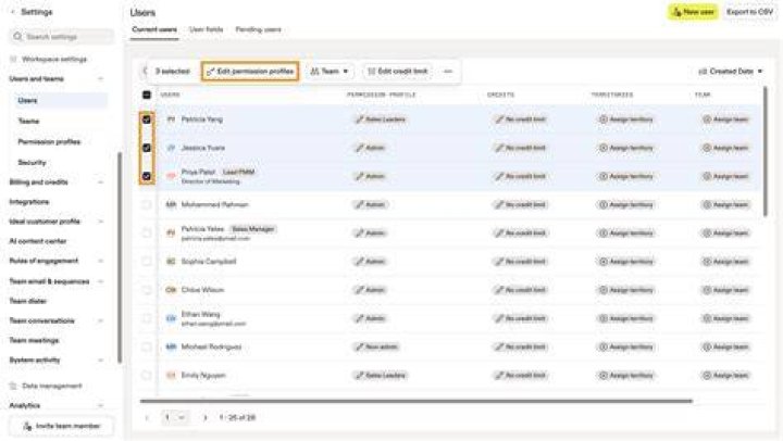 Assign sync profiles to computers