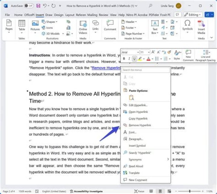 Auto-replace within hyperlinks in a Word doc