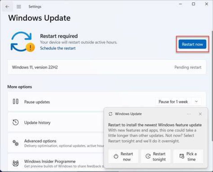 Automating installing all Windows Updates and restart right now