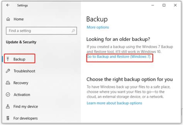 backup and restore profile