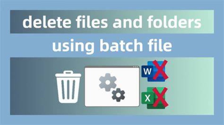batch file to delete folders