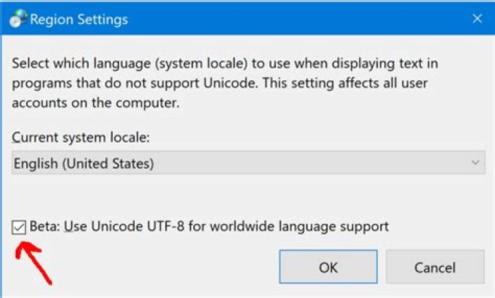 Beta: Use Unicode UTF-8 for worldwide language support