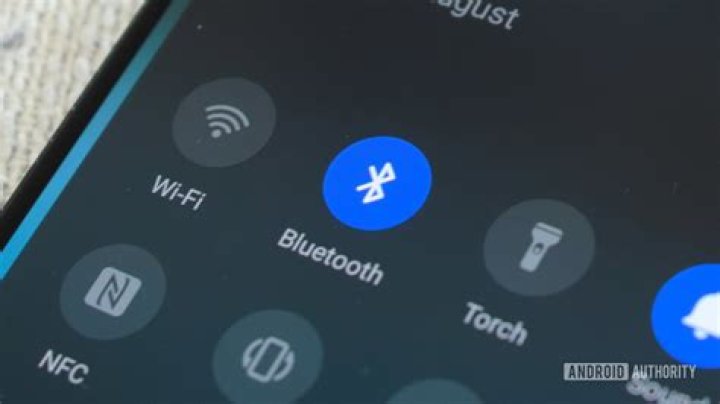 Bluetooth icon context menu