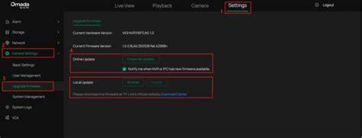Browse to firmware to upload
