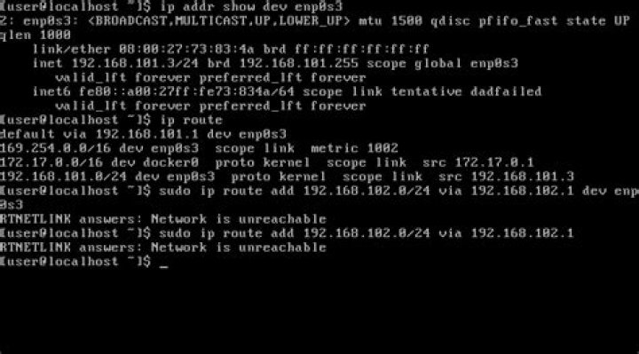 Can't add default route - RTNETLINK answers: Network is unreachable