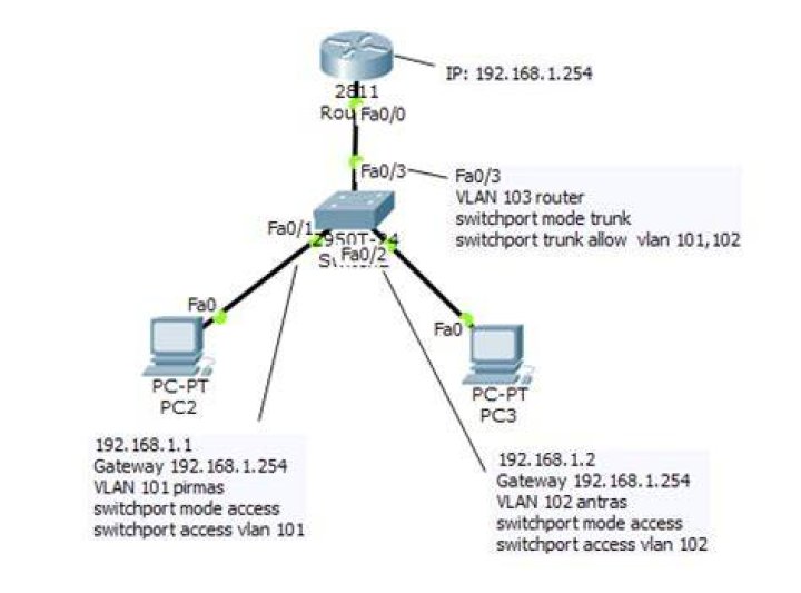 Can't ping from/to trunked VLAN