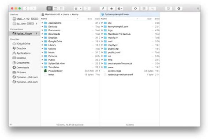 Can't upload files via FTP on Mac OS