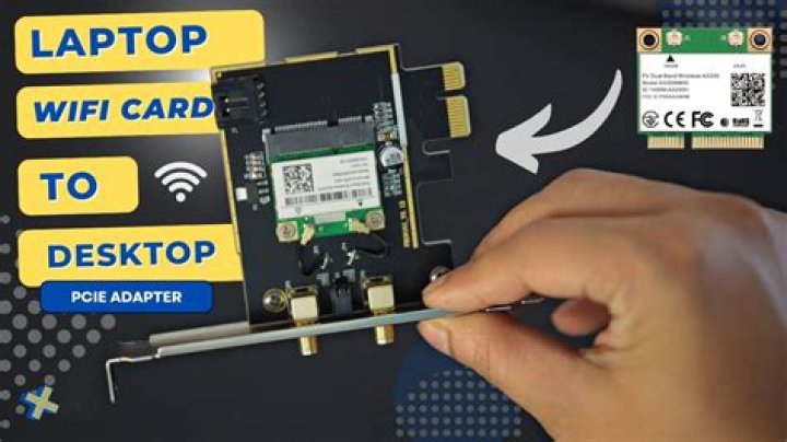 Can I use my laptop's wifi card in my new desktop PC?