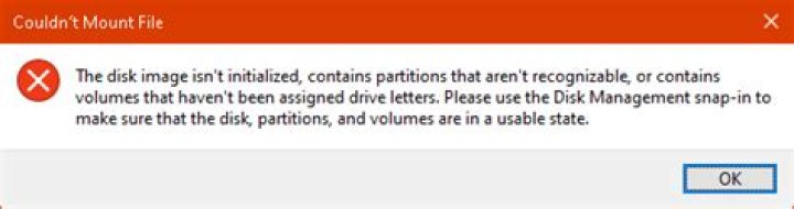 Can not mount VHDX file