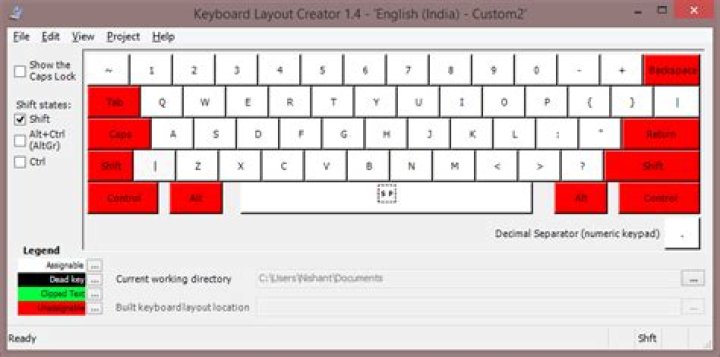 Can use special characters without pressing shift key in windows10?