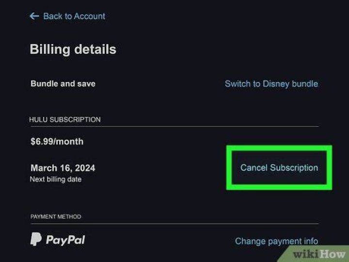 Cancel screen