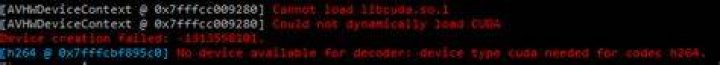"Cannot load libcuda.so.1" when running ffmpeg with hardware acceleration on WSL2 Windows