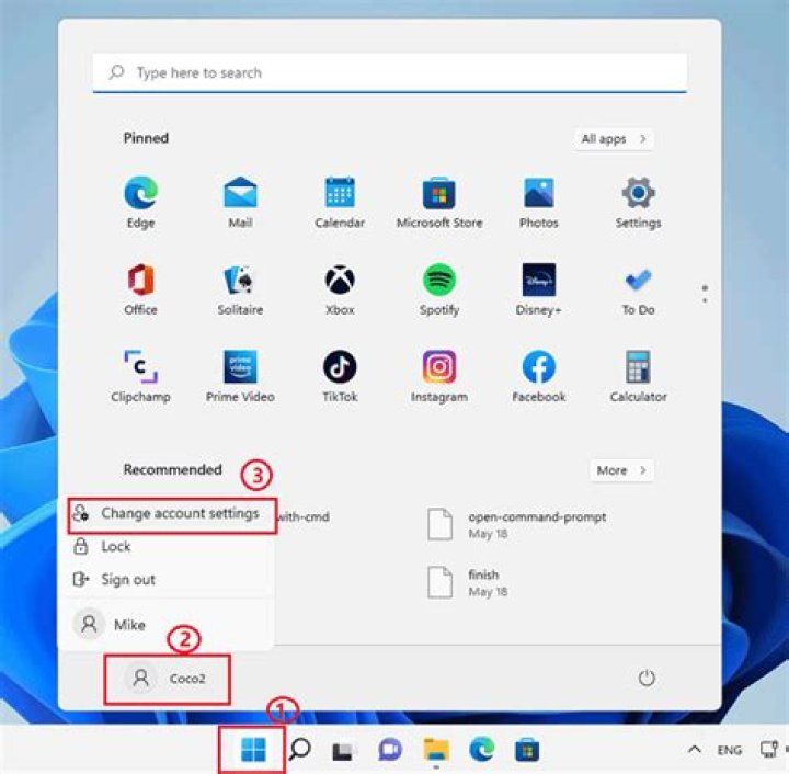 Change account settings