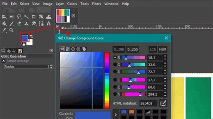 Changing the text color in GIMP