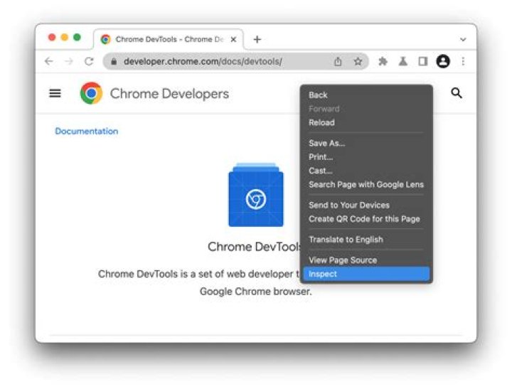 Chrome inspect tabs screenshot