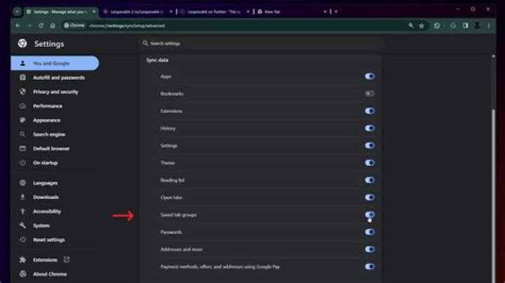 Chrome Tab Group Migration/Sync