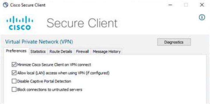 Cisco VPN client: allow access to LAN resources