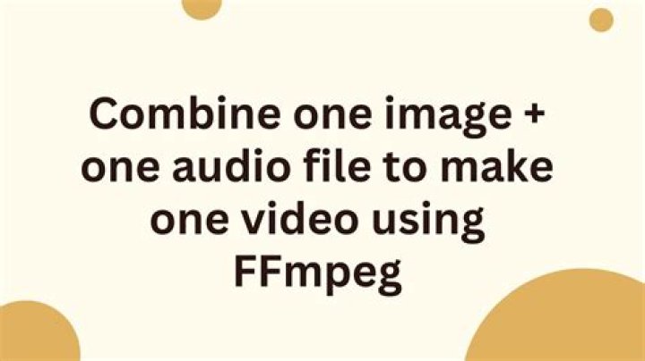 Combine one image + one audio file to make one video using FFmpeg