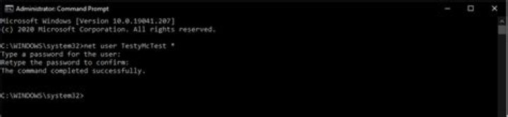 Command line resetting
