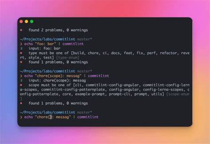commit message