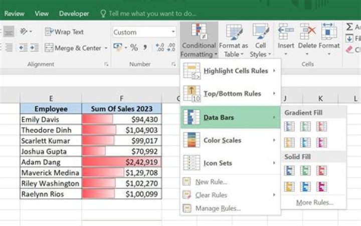 Conditional Formatting