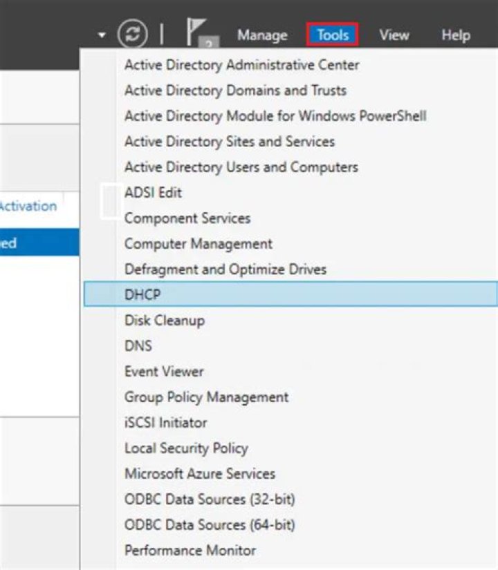 Configure option