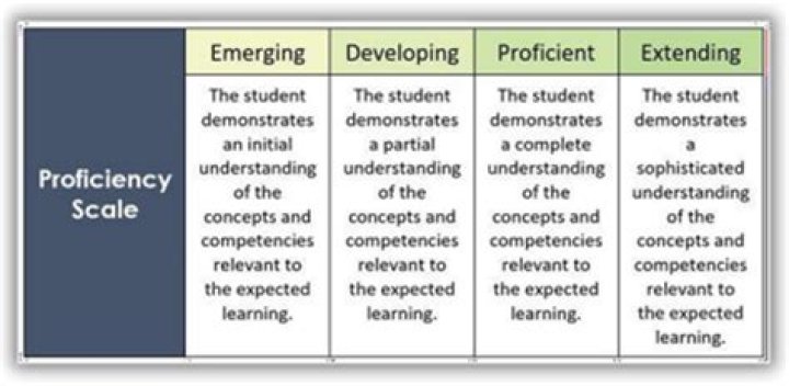 Construction of Proficiency Axis Labels