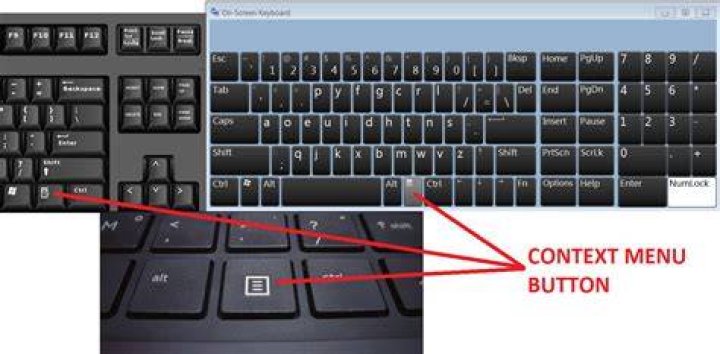 context menu key