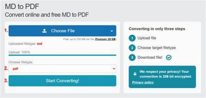 Converting .md to .pdf, with images