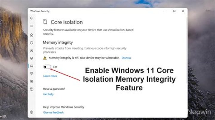 Core Isolation - Memory integrity Screenshot
