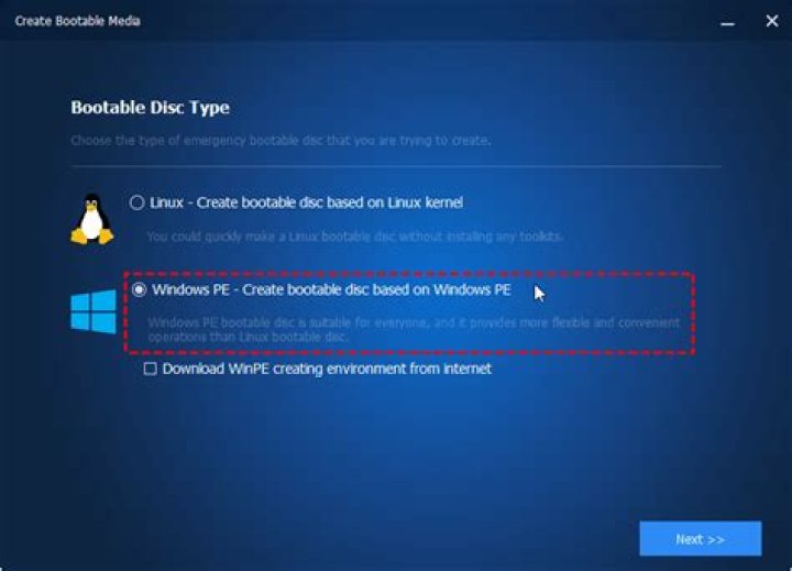 Create a bootable USB of Windows PE on linux
