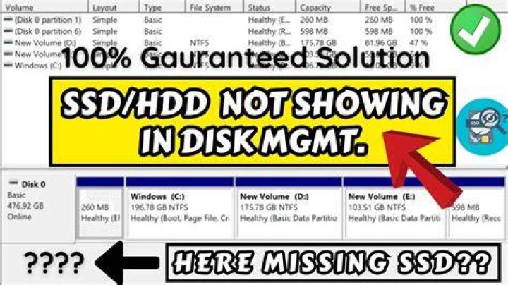 D Drive (Partition of SSD) not showing up in Windows 10, shows as unnamed in Disk Management, but is named in Registry Editor